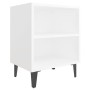 Nachttisch mit weißen Metallbeinen 40x30x50 cm von , Nachttische - Ref: Foro24-805797, Preis: 34,09 €, Rabatt: %