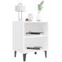 Nachttisch mit weißen Metallbeinen 40x30x50 cm von , Nachttische - Ref: Foro24-805797, Preis: 34,09 €, Rabatt: %