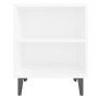 Nachttisch mit weißen Metallbeinen 40x30x50 cm von , Nachttische - Ref: Foro24-805797, Preis: 34,09 €, Rabatt: %