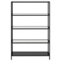 Regal aus gehärtetem transparentem Glas und Schwarz 100x36x168 cm von , Bücherregale und Regale - Ref: Foro24-331638, Preis: ...