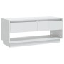Fernsehmöbel aus weißem glänzendem Sperrholz 102x41x44 cm von , TV-Möbel - Ref: Foro24-809491, Preis: 73,51 €, Rabatt: %
