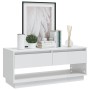 Fernsehmöbel aus weißem glänzendem Sperrholz 102x41x44 cm von , TV-Möbel - Ref: Foro24-809491, Preis: 73,51 €, Rabatt: %
