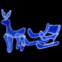 Christmas reindeer and sleigh with 432 LED mesh by , Christmas lights - Ref: Foro24-329816, Price: 84,97 €, Discount: %
