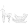 Christmas reindeer and sleigh with 432 LED mesh by , Christmas lights - Ref: Foro24-329816, Price: 84,97 €, Discount: %