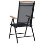 Faltbare Gartenstühle, 2 Stück, Aluminium und schwarzes Textilene von , Gartenstühle - Ref: Foro24-41732, Preis: 166,77 €, Ra...