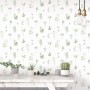 Immergrüne Tapete Kräuter und Blumen weiß von Noordwand, Bemaltes Papier - Ref: Foro24-434278, Preis: 31,94 €, Rabatt: %