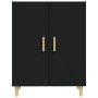 Aparador de madera contrachapada negro 70x34x90 cm de , Aparadores - Ref: Foro24-812097, Precio: 85,12 €, Descuento: %