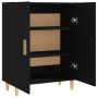 Aparador de madera contrachapada negro 70x34x90 cm de , Aparadores - Ref: Foro24-812097, Precio: 85,12 €, Descuento: %