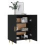 Aparador de madera contrachapada negro 70x34x90 cm de , Aparadores - Ref: Foro24-812097, Precio: 85,12 €, Descuento: %