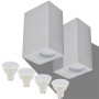 Außenwandleuchte, 2 Stück, quadratisch, auf- und abwärts strahlend. von , Außenbeleuchtung - Ref: Foro24-42409, Preis: 32,65 ...