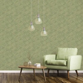 Evergreen Papel pintado Wicker Natural verde