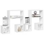Estantes de pared 2 uds madera contrachapada blanco 50x15x50 cm de , Estantes y estanterías - Ref: Foro24-807241, Precio: 32,...