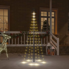 Weihnachtsbaum auf Fahnenmast 108 warmweiße LED 180cm von , Weihnachtsbeleuchtung - Ref: Foro24-343518, Preis: 15,85 €, Rabat...