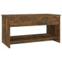 Engineered wood smoked oak coffee table 102x50x52.5cm by , Coffee table - Ref: Foro24-819290, Price: 78,14 €, Discount: %
