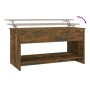 Engineered wood smoked oak coffee table 102x50x52.5cm by , Coffee table - Ref: Foro24-819290, Price: 78,14 €, Discount: %