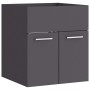 Waschbeckenunterschrank aus grauem Sperrholz, 41x38,5x46 cm. von , Badezimmermöbel - Ref: Foro24-804640, Preis: 34,56 €, Raba...