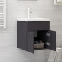 Waschbeckenunterschrank aus grauem Sperrholz, 41x38,5x46 cm. von , Badezimmermöbel - Ref: Foro24-804640, Preis: 34,56 €, Raba...