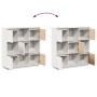 Tall solid pine wood sideboard 110.5x35x117 cm by , Sideboards - Ref: Foro24-814370, Price: 138,61 €, Discount: %