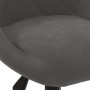Dunkelgraues Samt-Drehstuhles für Esszimmer von , Essstühle - Ref: Foro24-3089033, Preis: 96,38 €, Rabatt: %