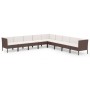 Gartenmöbel-Set, 9-teilig, mit braunen Kunststoff-Rattan-Kissen. von , Gartensets - Ref: Foro24-3094463, Preis: 783,35 €, Rab...