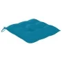 Gartenstühle 3 Stück Teakholz mit hellblauen Polstern von vidaXL, Gartenstühle - Ref: Foro24-3062533, Preis: 245,67 €, Rabatt: %