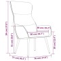 Entspannungssessel mit Fußhocker aus senfgelbem Stoff von , Sessel - Ref: Foro24-3097436, Preis: 122,71 €, Rabatt: %