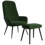 Entspannungssessel mit dunkelgrünem Samt-Hocker von , Sessel - Ref: Foro24-3097621, Preis: 123,36 €, Rabatt: %