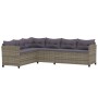 7-piece garden sofa set with gray synthetic rattan cushions by , Garden sets - Ref: Foro24-3098170, Price: 979,37 €, Discount: %