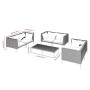 7-piece garden sofa set with dark gray synthetic rattan cushions by , Garden sets - Ref: Foro24-3099831, Price: 555,51 €, Dis...
