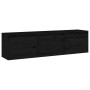 TV-Möbel, 3-teilig, Massivholz aus schwarzem Kiefernholz. von , TV-Möbel - Ref: Foro24-3100128, Preis: 117,87 €, Rabatt: %