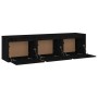 TV-Möbel, 3-teilig, Massivholz aus schwarzem Kiefernholz. von , TV-Möbel - Ref: Foro24-3100128, Preis: 117,87 €, Rabatt: %