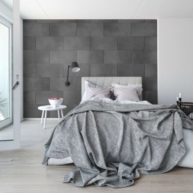 Grosfillex Baldosa pared Gx Wall+ 11 uds piedra gris oscuro