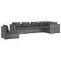 Gartenmöbel-Set, 6-teilig, mit grauen Polstern aus synthetischem Rattan. von , Gartensets - Ref: Foro24-3102325, Preis: 728,3...