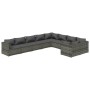 Gartenmöbel-Set 9-teilig mit grauen Polstern aus synthetischem Rattan von , Gartensets - Ref: Foro24-3102765, Preis: 1,00 €, ...