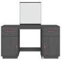Dresser with solid pine wood mirror in gray. by , Bedroom Dressers - Ref: Foro24-3107836, Price: 246,82 €, Discount: %