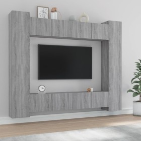 TV-Möbel-Set, 8-teilig, aus grauem Sonoma-Sperrholz. von , TV-Möbel - Ref: Foro24-3114236, Preis: 341,83 €, Rabatt: %
