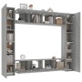 TV-Möbel-Set, 8-teilig, aus grauem Sonoma-Sperrholz. von , TV-Möbel - Ref: Foro24-3114236, Preis: 346,68 €, Rabatt: %