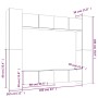 TV-Möbel-Set, 8-teilig, aus grauem Sonoma-Sperrholz. von , TV-Möbel - Ref: Foro24-3114236, Preis: 346,68 €, Rabatt: %