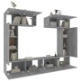 TV-Möbel-Set, 6-teilig, aus grauem Sonoma-Sperrholz. von , TV-Möbel - Ref: Foro24-3114468, Preis: 239,08 €, Rabatt: %