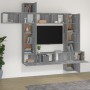 TV-Möbel-Set, 9-teilig, aus grauem Sonoma-Sperrholz. von , TV-Möbel - Ref: Foro24-3114660, Preis: 361,77 €, Rabatt: %