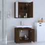 Set de muebles de baño 2 pzas madera de ingeniería marrón roble de , Muebles de baño - Ref: Foro24-3115867, Precio: 122,49 €,...