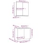Set de muebles de baño 2 pzas madera de ingeniería marrón roble de , Muebles de baño - Ref: Foro24-3115867, Precio: 122,49 €,...
