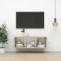 White oak plywood wall TV cabinet 37x37x107 cm by vidaXL, TV Furniture - Ref: Foro24-805485, Price: 52,55 €, Discount: %