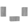 TV-Möbel-Set, 3-teilig, aus grauem Sonoma-Sperrholz. von , TV-Möbel - Ref: Foro24-3120231, Preis: 93,36 €, Rabatt: %