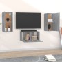 TV-Möbel-Set, 3-teilig, aus grauem Sonoma-Sperrholz. von , TV-Möbel - Ref: Foro24-3120231, Preis: 93,36 €, Rabatt: %