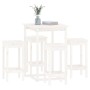 Set de bar 5 piezas madera maciza de pino blanco de , muebles para cocinas y comedores - Ref: Foro24-3124738, Precio: 331,61 ...