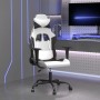 Gaming-Stuhl aus weißem und schwarzem Kunstleder von , Gaming-Stühle - Ref: Foro24-3143651, Preis: 120,30 €, Rabatt: %