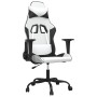 Silla gaming cuero sintético blanco y negro de , Sillones para videojuegos - Ref: Foro24-3143651, Precio: 116,03 €