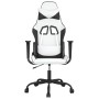 Silla gaming cuero sintético blanco y negro de , Sillones para videojuegos - Ref: Foro24-3143651, Precio: 116,03 €