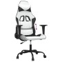 Gaming-Stuhl aus weißem und schwarzem Kunstleder von , Gaming-Stühle - Ref: Foro24-3143651, Preis: 120,30 €, Rabatt: %